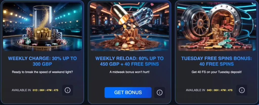 TTM Casino Weekly Reload Promotions